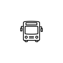 Bus icon, bus sign vector