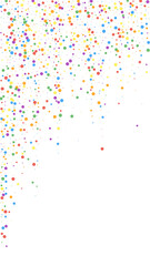 Festive flawless confetti. Celebration stars. Colo