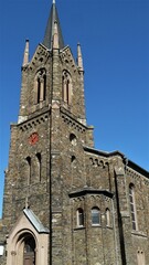 Fototapeta na wymiar Evangelische Kirche in Oberlahnstein am Rhein