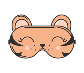 sleep mask tiger