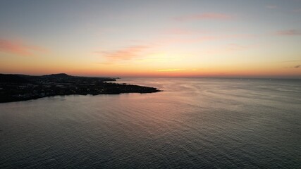 Fototapeta premium JEJU beautiful sea ​​sunset 