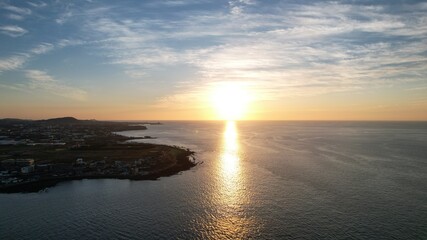 Obraz premium JEJU beautiful sea ​​sunset 