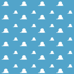 Background Room Kids - Clouds blue Room	- Story 