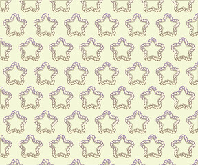 chain star pattern illustration, great for a variety of designs, fabrics, wallpapers, fabric prints