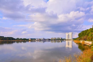 Fototapeten Landschaft des Gyeongpodae-Sees © MINHO