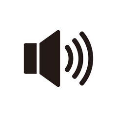 Speaker sound vector icon illustration sign