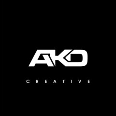 Obraz premium AKD Letter Initial Logo Design Template Vector Illustration