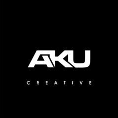AKU Letter Initial Logo Design Template Vector Illustration