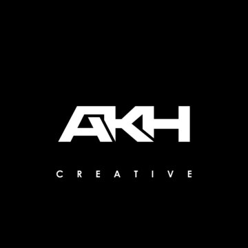 AKH Letter Initial Logo Design Template Vector Illustration