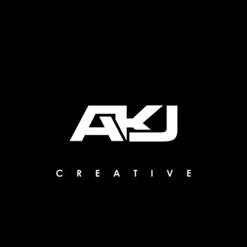 AKJ Letter Initial Logo Design Template Vector Illustration
