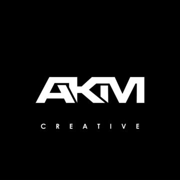 AKM Letter Initial Logo Design Template Vector Illustration