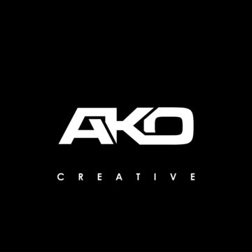 AKO Letter Initial Logo Design Template Vector Illustration