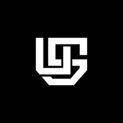 logo hurup US sederhana . vector ilustrasi untuk logo usaha atau icon