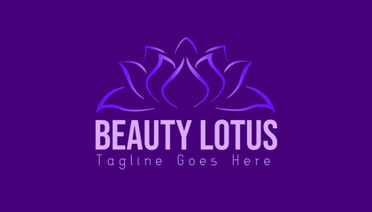Lotus flower logo inspiration. Aesthetic line art lotus logo design for beauty care, skin care, spa, yoga, boutique, women fashion and beauty clinic treatment. branding identity for feminine business.