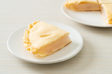 Toddy palm pies on plate