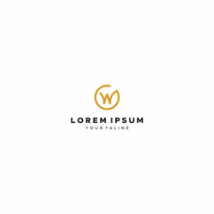 Obraz premium initial letter W logo design premium vector, law firm W logo for company