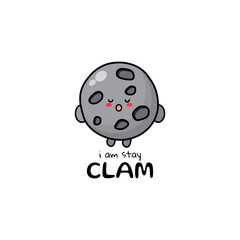 Cute funny moon character. Vector hand drawn cartoon mascot character illustration icon. Isolated on white background.