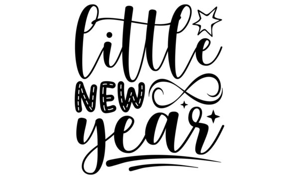 Little new year SVG, Happy new year 2022, svg, svg files for cricut, png files, digital art download, Happy New year SVG Holiday SVG, Cricut, Clipart, Cricut SVG - svg files
