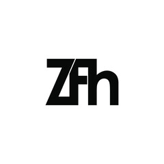 zfh initial letter monogram logo design