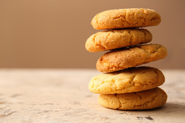 Fototapeta na wymiar Tasty homemade cookies on table