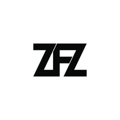 Obraz premium zfz initial letter monogram logo design