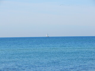 Fototapeta premium yacht in the sea