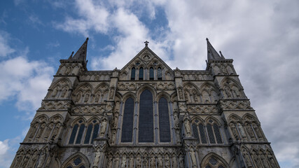 Fototapeta na wymiar Cathedral Tallest spire Salisbury, England, UK 