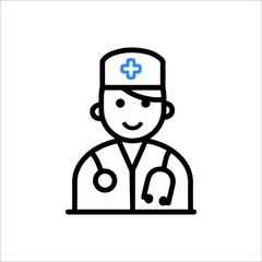 Doctor or healthcare physician icon