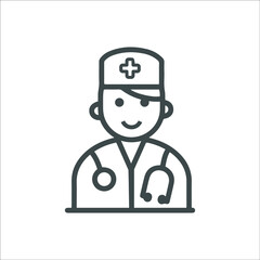 Doctor or healthcare physician icon