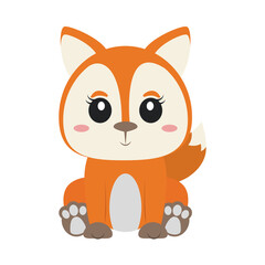 cute fox cartoon
