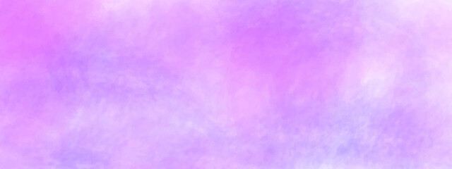 Pastel purple color wet effect hand drawn canvas aquarelle background. Light smooth pink, purple shades and blue watercolor paper textured illustration for grunge design, vintage card, retro templates