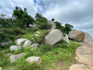 rocks in the mountains