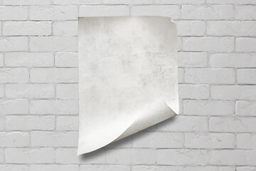 paper on white wall