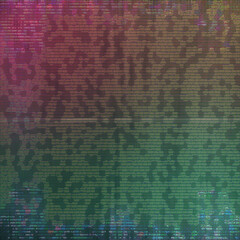 Abstract glitch art background image.