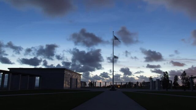British Normandy Memorial, Ver-sur-Mer, France- Nightlapse