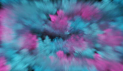 Fototapeta na wymiar Pink and blue blur brushes, powerful for a mesmerizing background.
