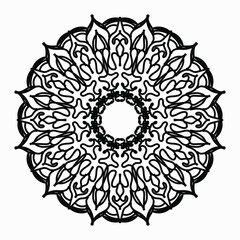 Circular pattern mandala art decoration elements