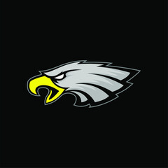 Eagle head logo design vector
