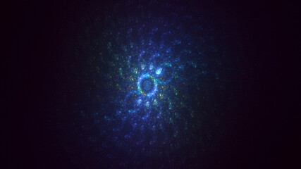 3D rendering abstract technology fractal background