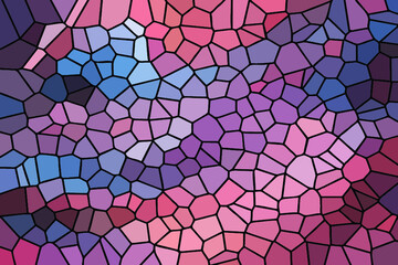 Multicolor Broken Stained Glass Background