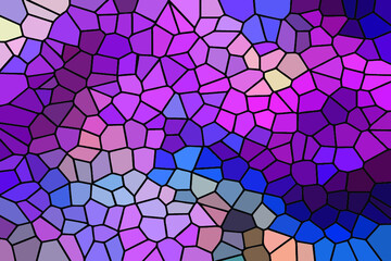 Multicolor Broken Stained Glass Background