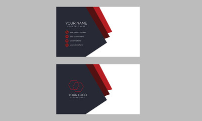 creative business card design flat vector template
