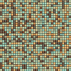 Fototapeta premium Abstract Geometric Pattern generative computational art illustration