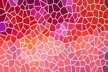 Multicolor Broken Stained Glass Background with White lines
