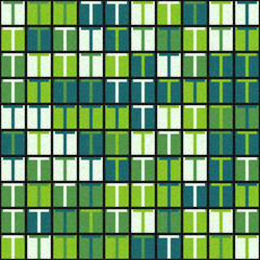 Fototapeta premium Abstract Geometric Pattern generative computational art illustration