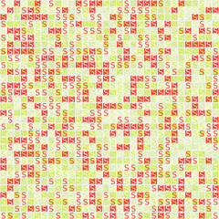 Fototapeta premium Abstract Geometric Pattern generative computational art illustration