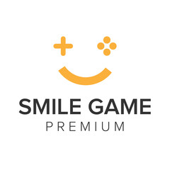 smile game logo icon vector template