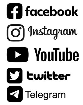 facebook logo vector. facebook sign. youtube download. instagram logo vector. instagram sign download. telegram logo vector. twitter sign black download.