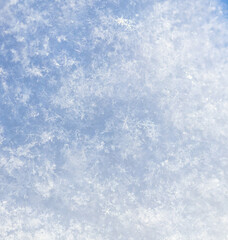 Obraz premium Close up of snowflakes as background.