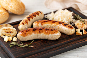 Grilled sausages